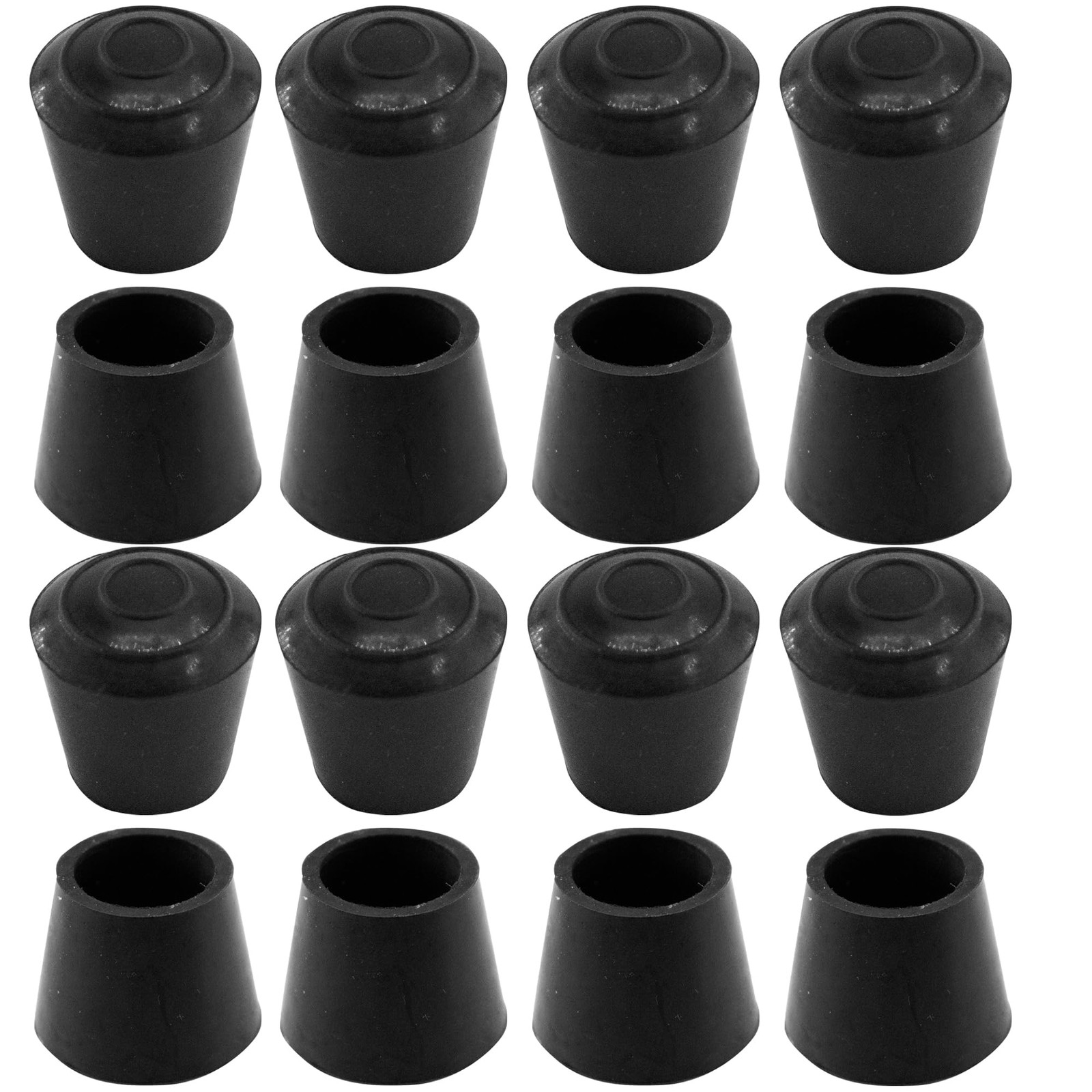 16Pcs 3/4 Inch Round Chair Leg Caps, Flexible Rubber Tips Cover Furniture Foot gallery