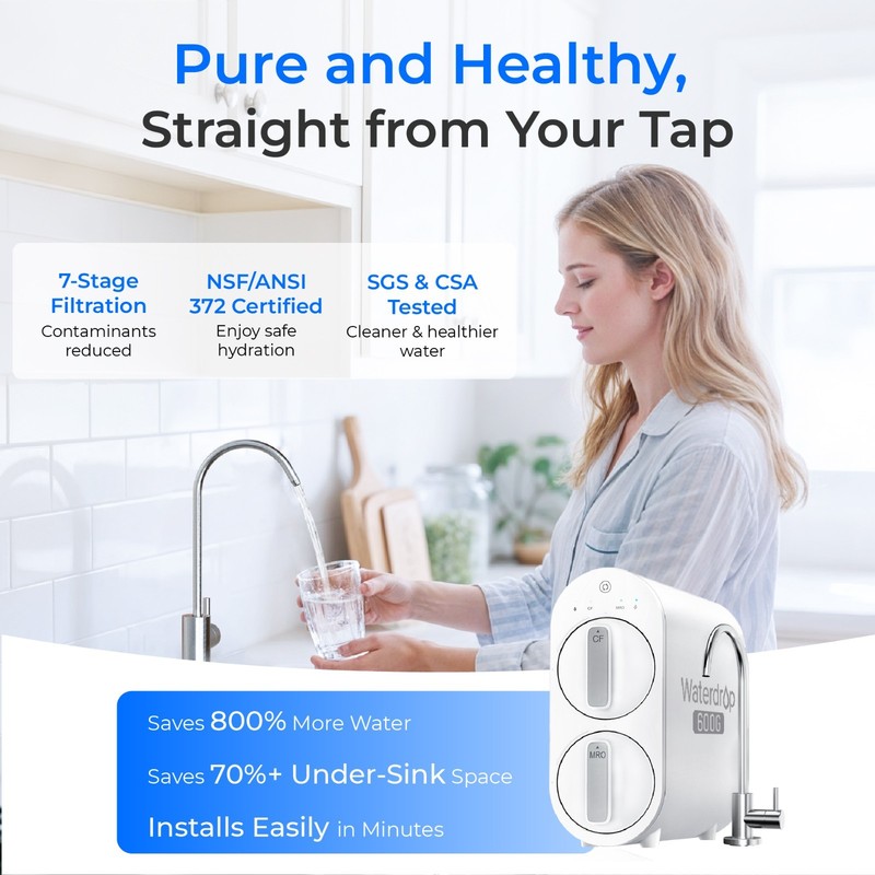 Waterdrop G2P600 Tankless Reverse Osmosis System,600 GPD -Certified Refurbished gallery