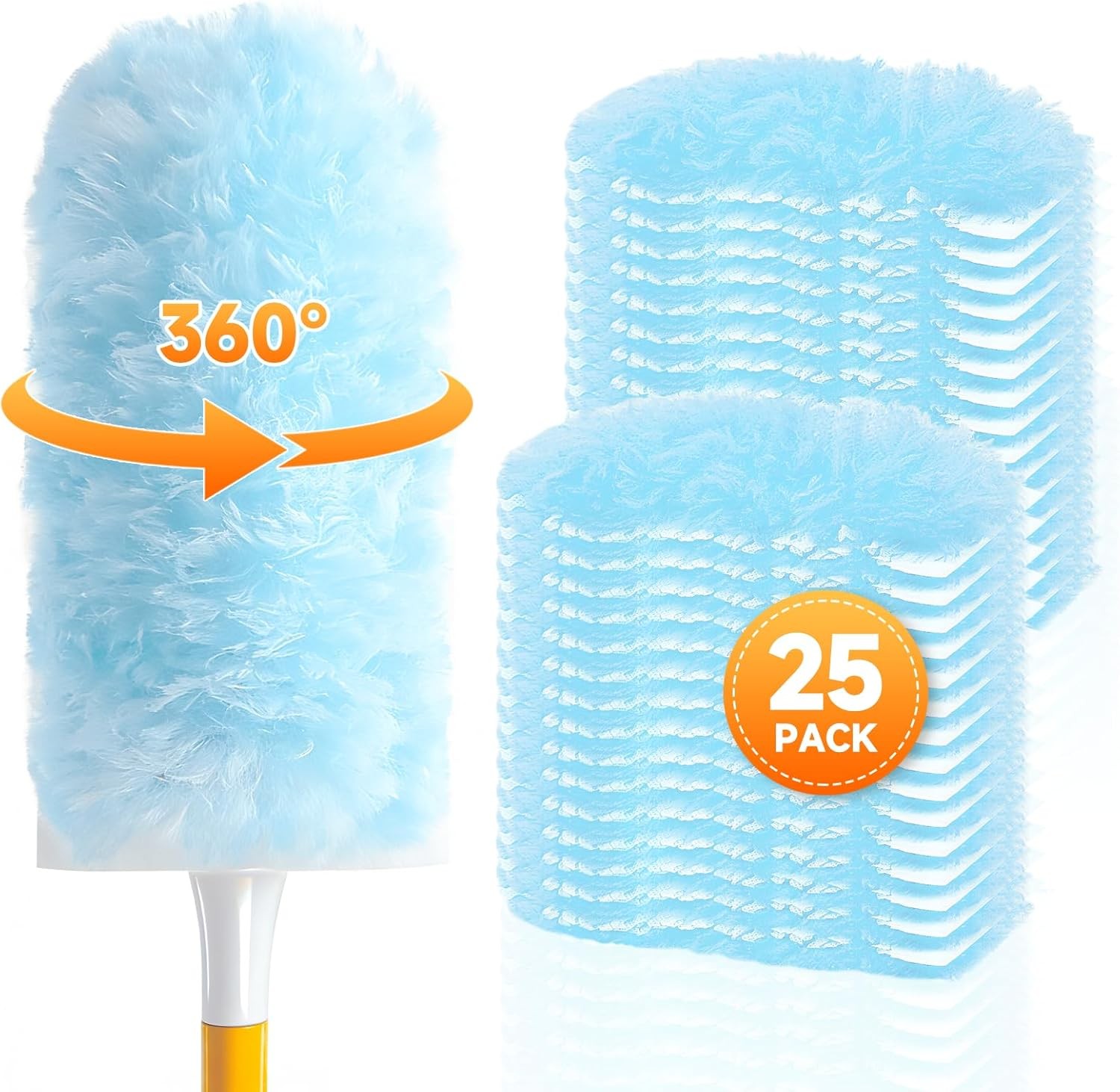 25 Count Duster Refills Compatible W/ Swiffer Dusters Cleaning Disposable Duster gallery