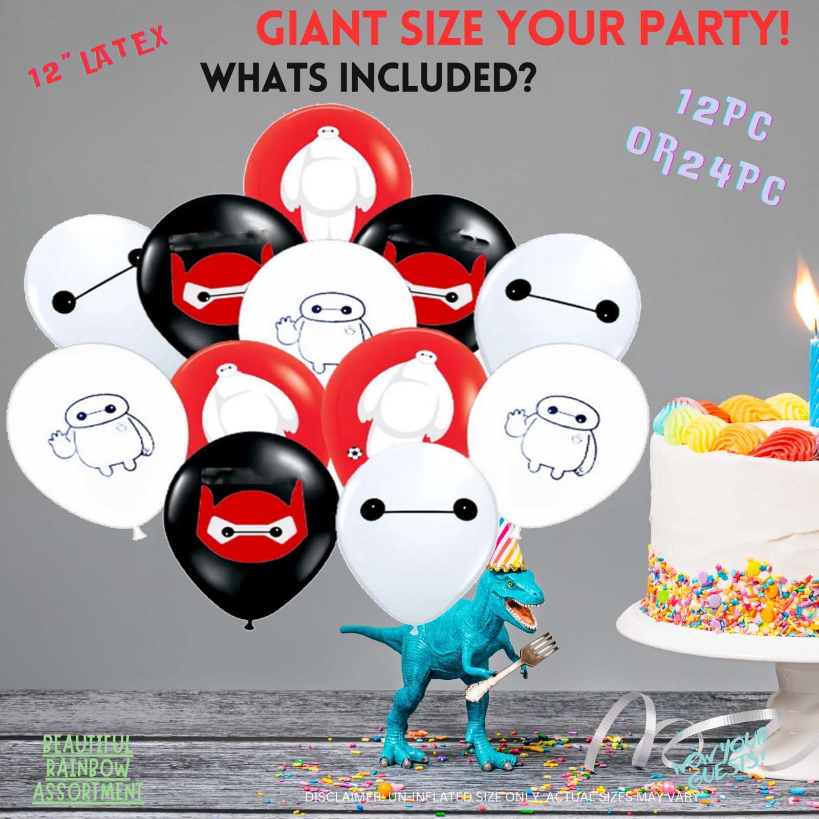 baymax PARTY SUPPLIES BIRTHDAY DECORATION BALLOON FOIL LATEX gallery