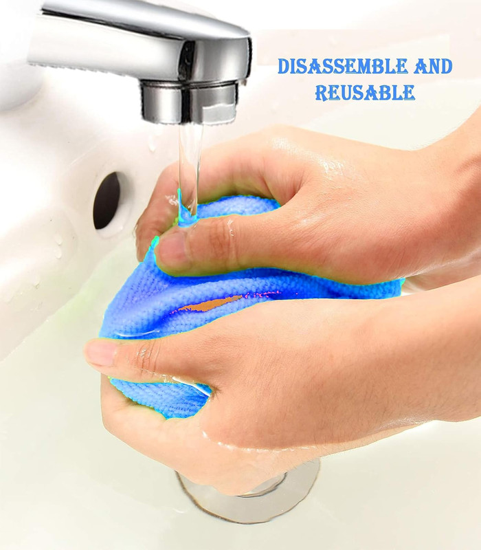 Windshield Cleaner Tool With Reusable Microfiber Pads - Car Window Glass Wipe... gallery