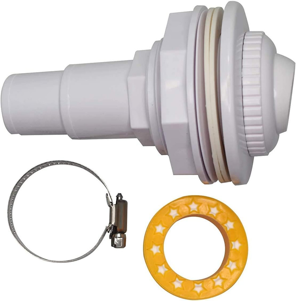 Pool Return Jet Kit - Complete with Fittings, Eyeball Assembly, Clamp, Gaskets a