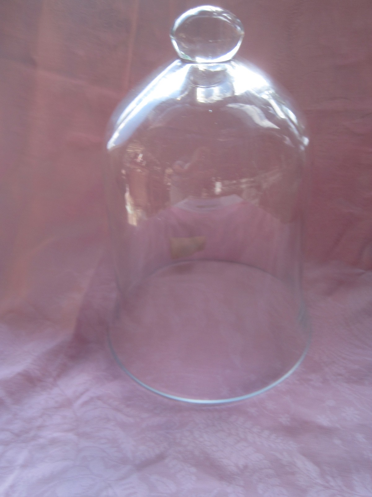 Large 11'' Victorian Style Glass Cloche Dome Bell Jar Cover Clear gallery