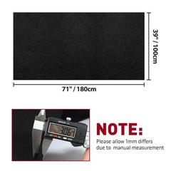 Multiple sizes available Black Cambric Non Woven Cloth Fabric Home&Garden