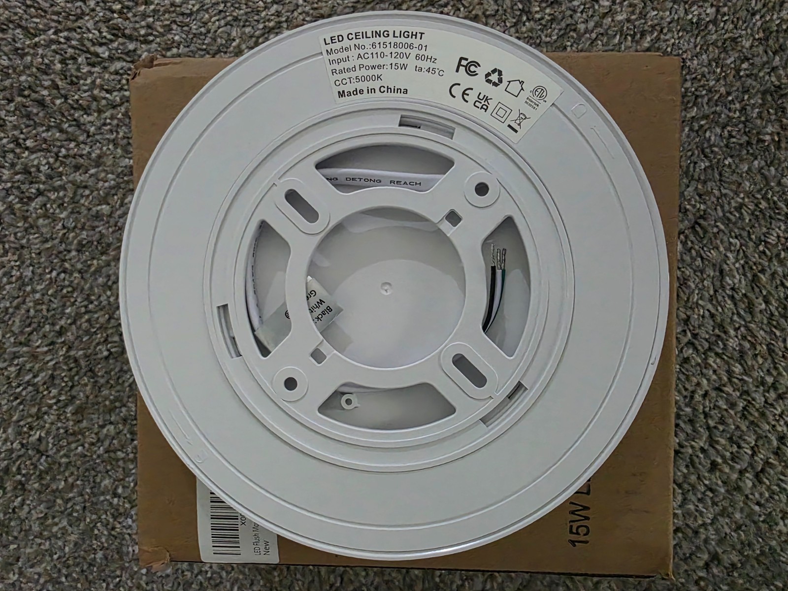 7 Inch LED Flush Mount Ceiling Light Fixture, 15W 1600LM, Super Slim (6PACKS) gallery