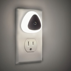 4 Pack Plug In Motion Sensor Night Light LED Dusk to Dawn Auto Hallway Bathroom