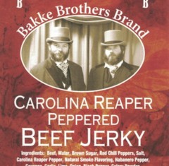 Carolina Reaper Pepper Beef Jerky Extremely HOT Jerky Hut Nitrates & Gluten Free