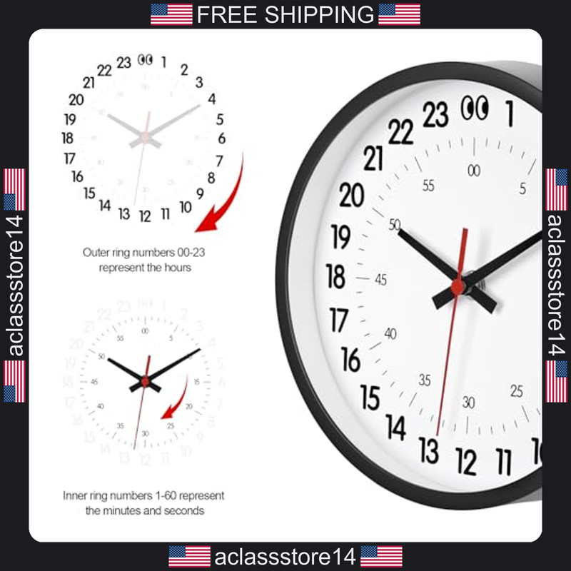 JoFomp 8 Inch Wall Clock Battery Operated Modern Decor for Living Room Bedroom gallery