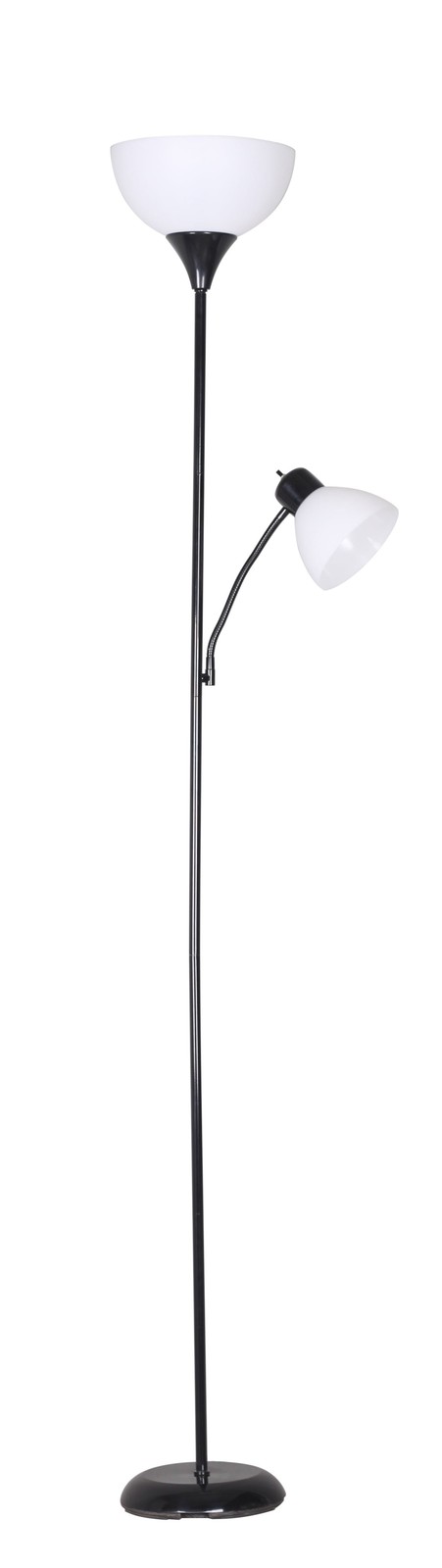 72'' Black Combo Floor Lamp With Reading Lamp, Modern Design gallery