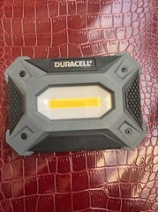 Duracell 600 Lumen Portable Handheld Battery Operated Water Resistant Work Light