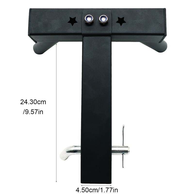 Universal Hitch Mount Dual Flagpole Holder Universal for Standard 2 in Receiver gallery