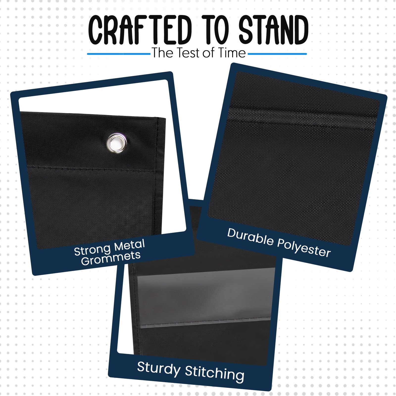9" Wide x 44" Pocket Chart, Black - Sturdy Pocket Chart for Classroom for Sen... gallery