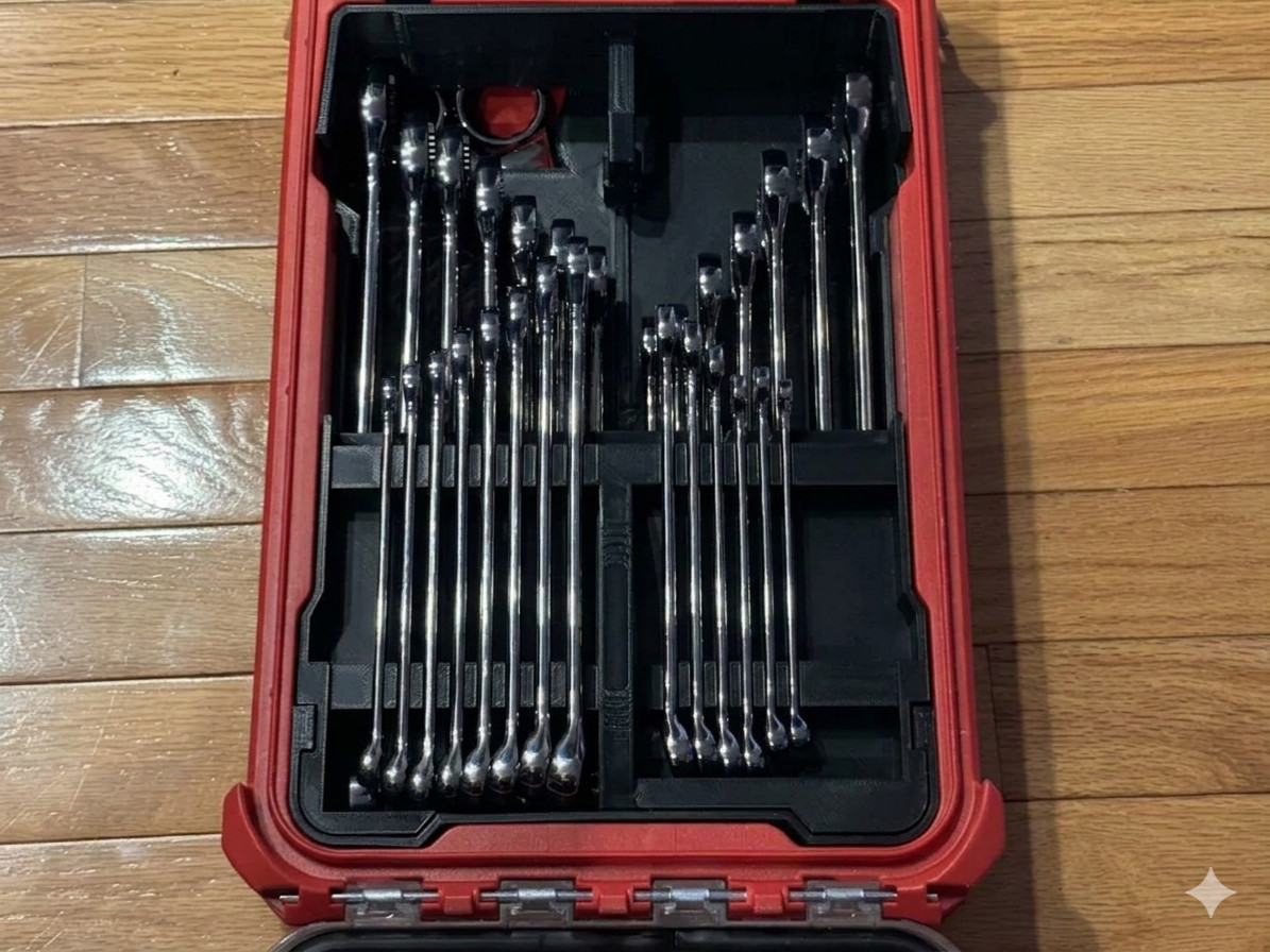 Insert for Milwauke Packout Compact Organizer - Wrench Organizer gallery