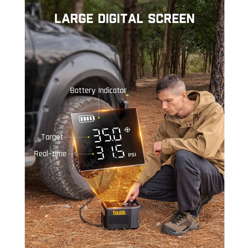 Fanttik X9 Ultra Portable Tire Inflator for Pickup Truck, RV | 3-in-1 Air Pump, gallery