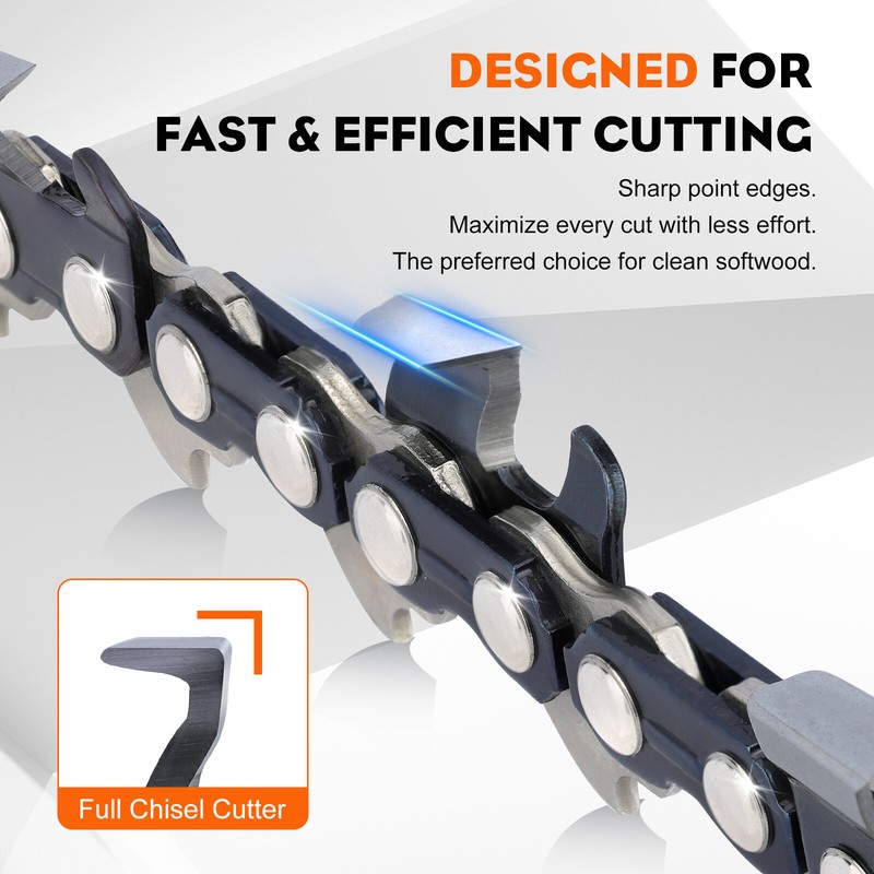 2X 20" Full Chisel Saw Chain for Echo CS590 Timberwolf Chainsaws Free Ship! gallery