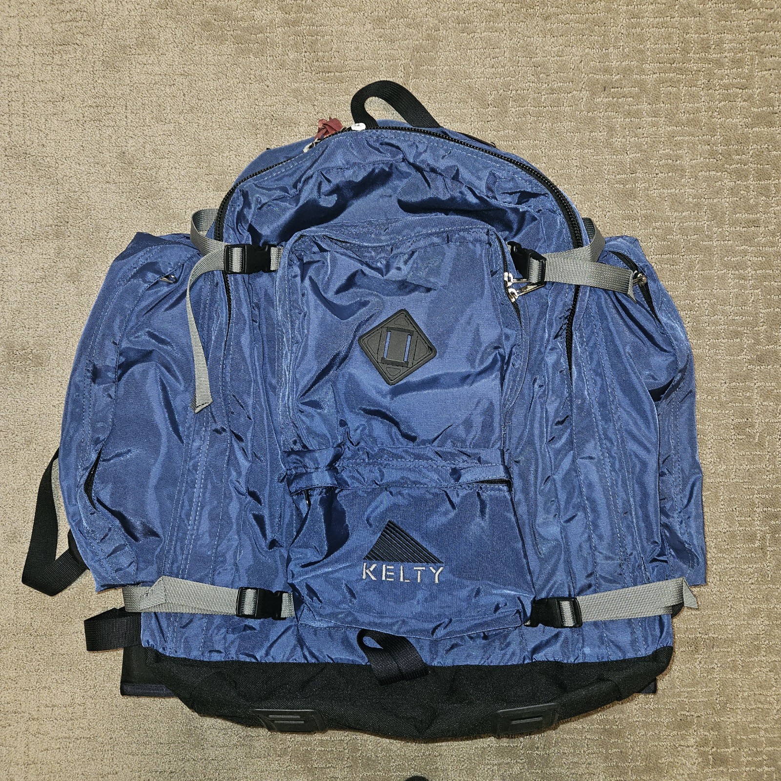 Vintage Kelty Red Wing Hiking Backpack Internal Frame Blue Medium