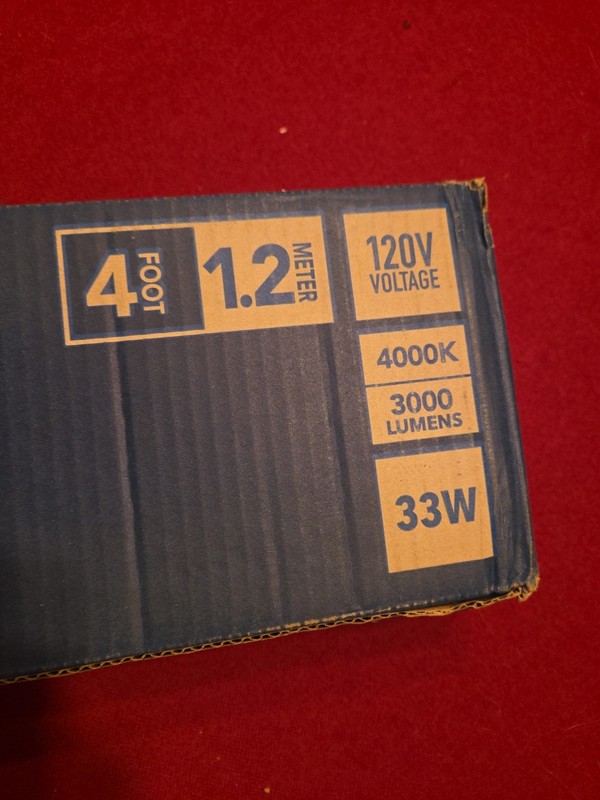 Lithonia Lighting LED Wraparound Light 4ft 33W 4000K 3000 Lumens FMLWL 48 840 gallery