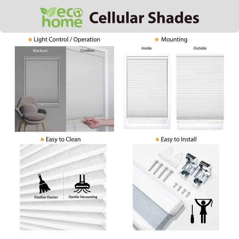 Cordless Cellular Shade Energy Efficient Window Treatment Privacy Indoor Use gallery
