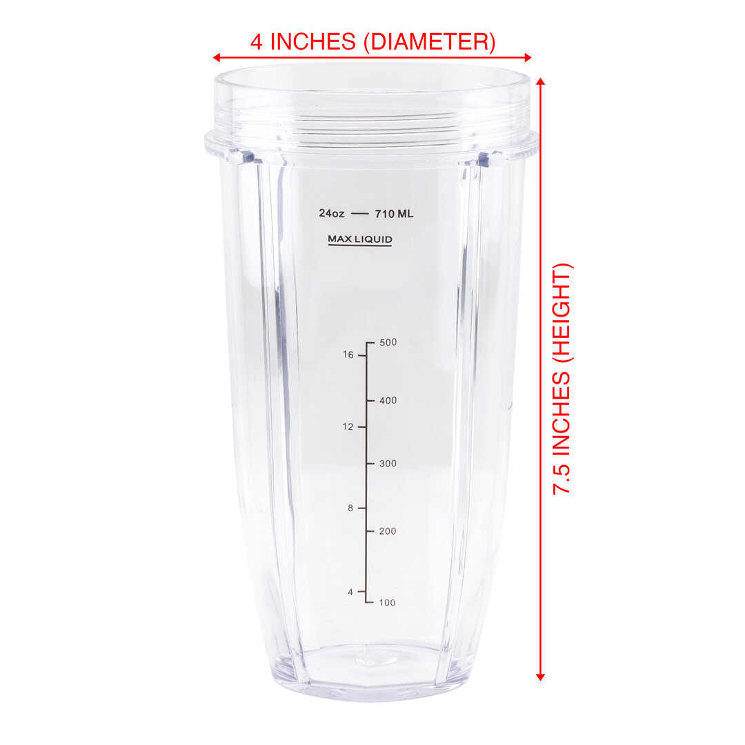24 oz Cup Replacement Part 483KKU486 for Nutri Ninja BL480 BL640 CT680 Blenders gallery