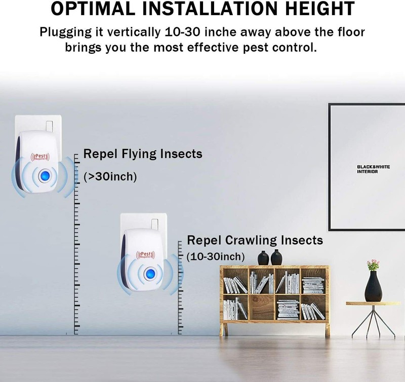 10x Ultrasonic Pest Repeller Control Electronic Repellent Mice Bug Rat Reject gallery