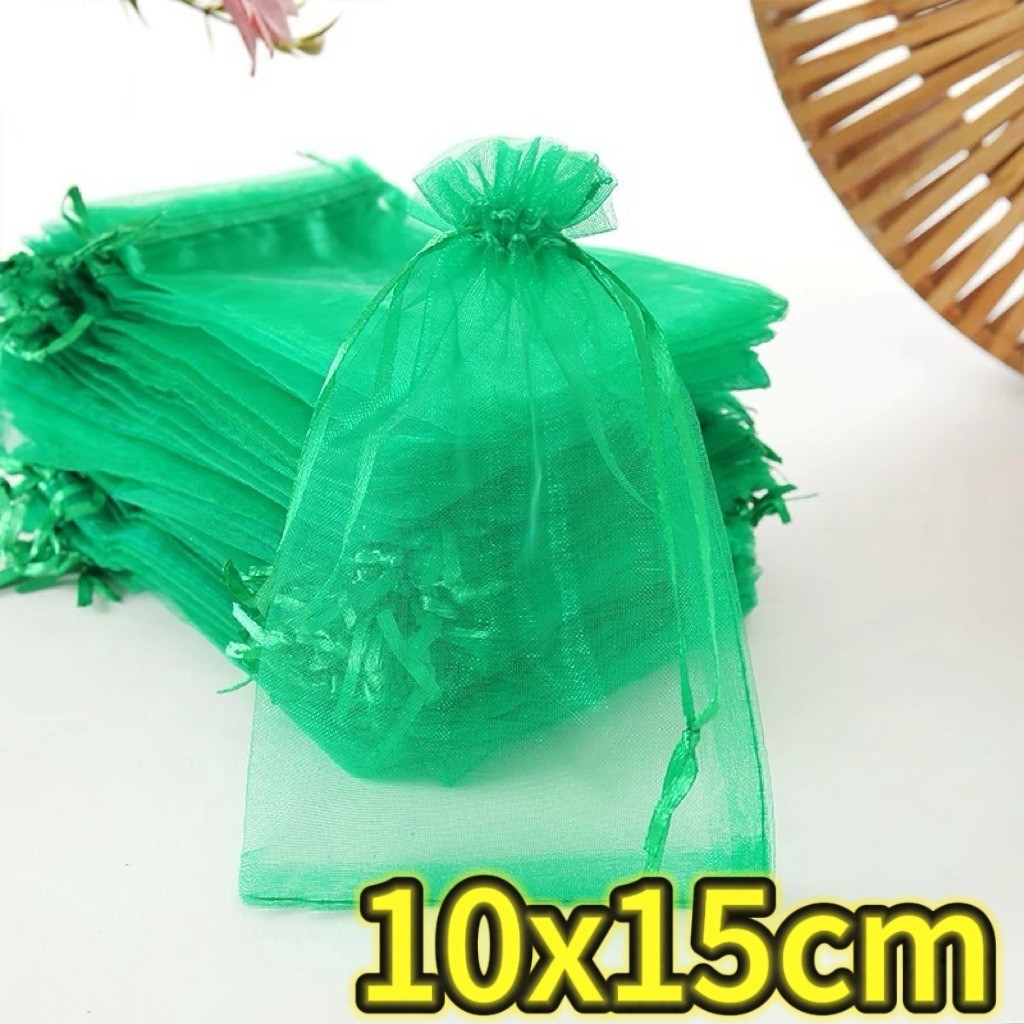 Reusable Fruit Protection Mesh Bags Drawstring Insect Pest Cover gallery