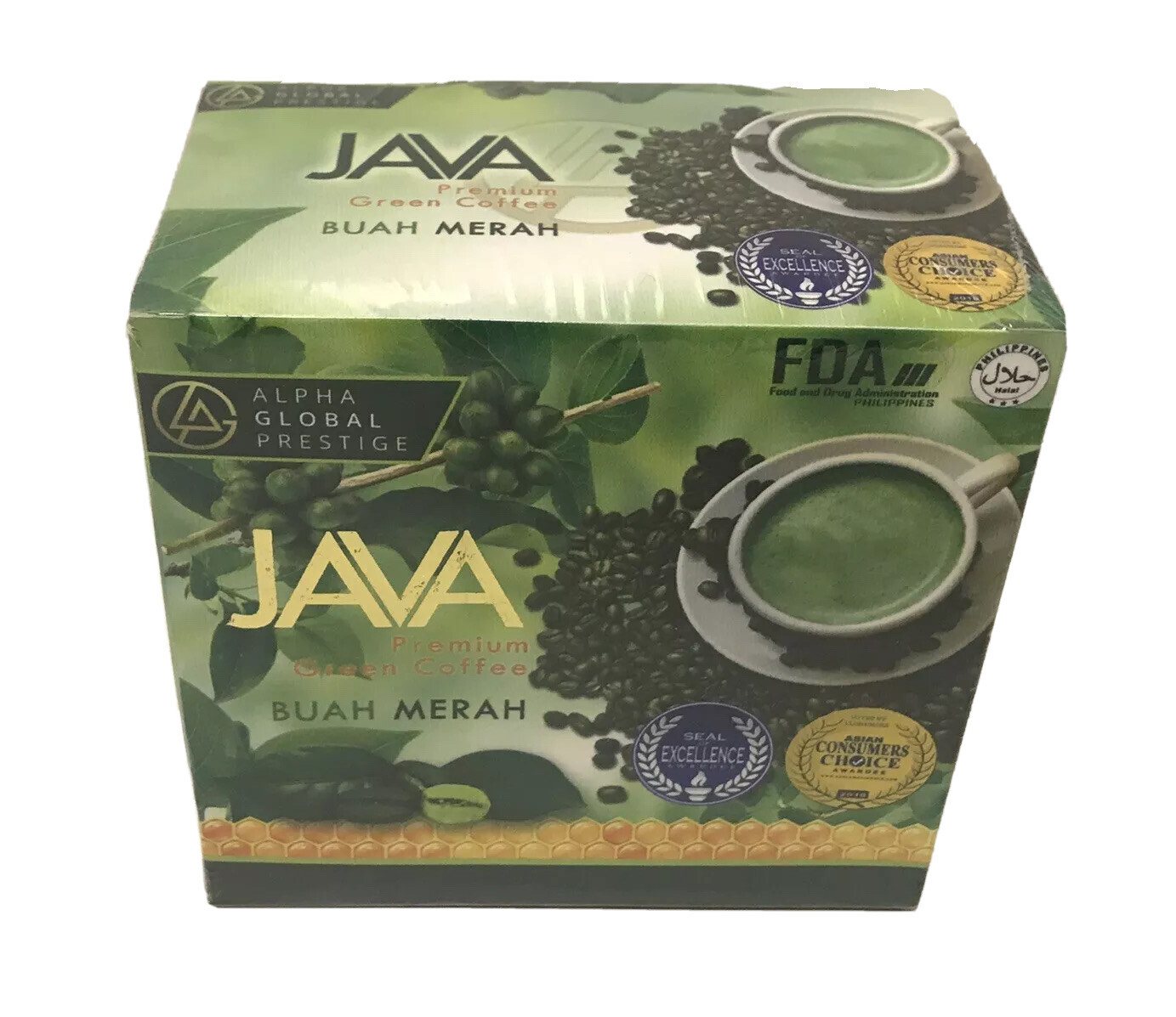 JAVA Instant Green Coffee Moringa & Other Ingredients Powder Drink Mix Mild gallery