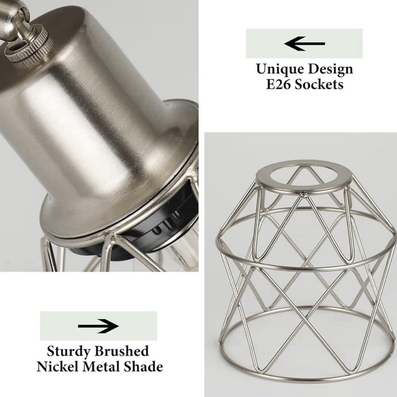 Brushed Nickel 3-Light Adjustable Ceiling Fixture Semi Flush Mount Kitchen Gold gallery