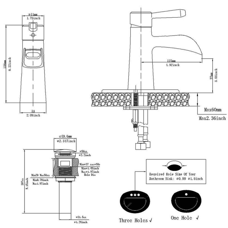 BWE Waterfall Single Hole Single-Handle Low-Arc Bathroom Sink Faucet gallery