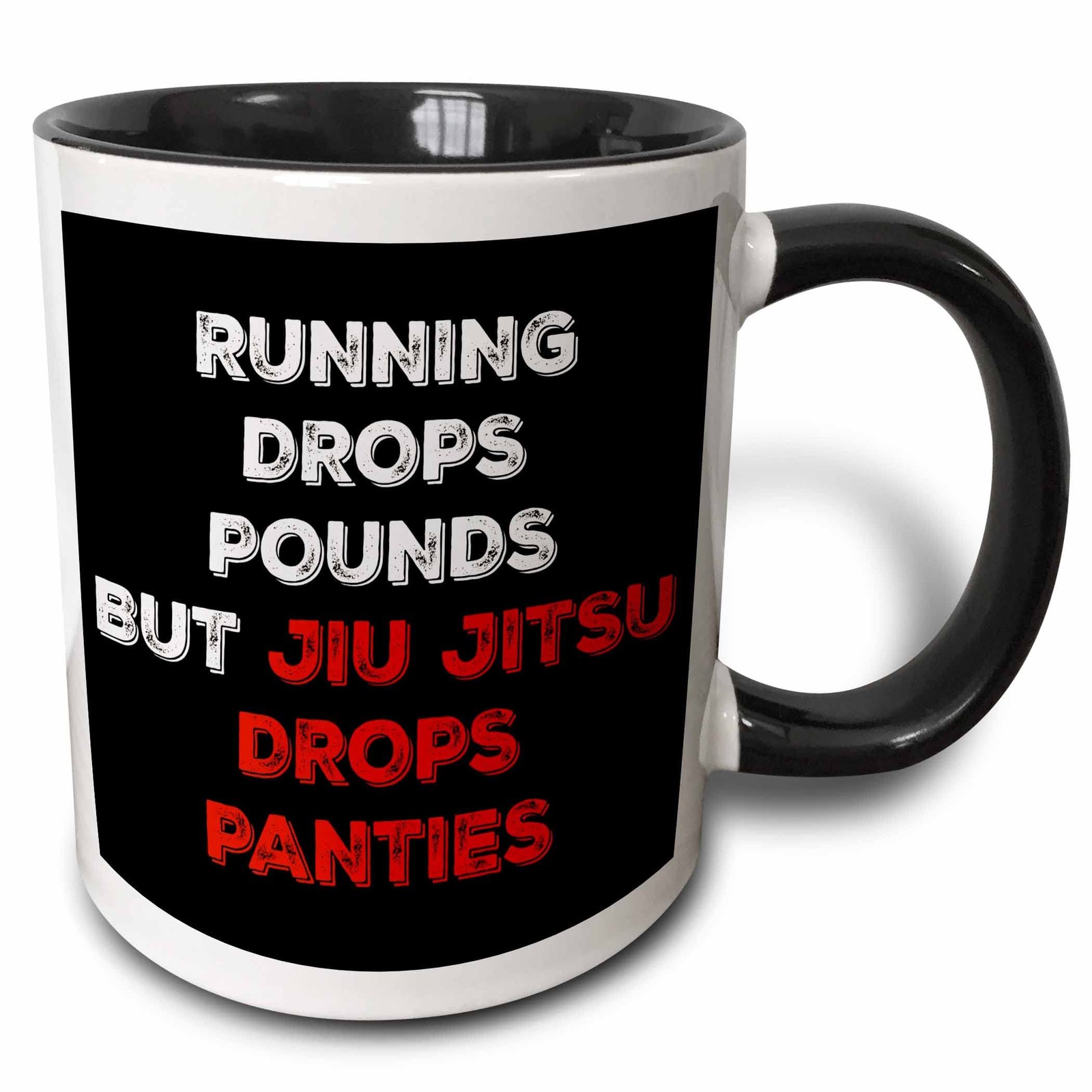 3dRose Running Drops Pounds Jiu Jitsu Drops Panties Red White Text 11oz Two-Tone gallery