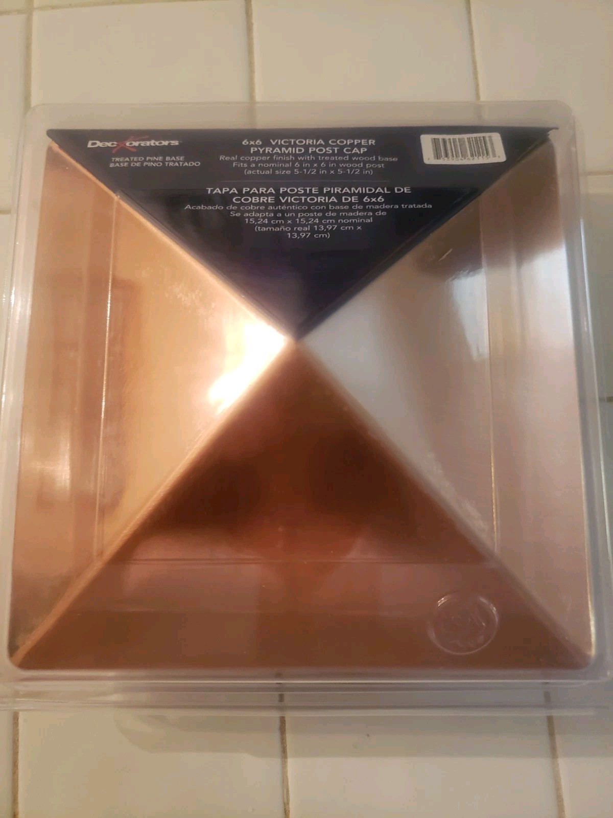 NEW Deckorators 6X6 Victoria Copper Pyramid Post Cap Brand New gallery