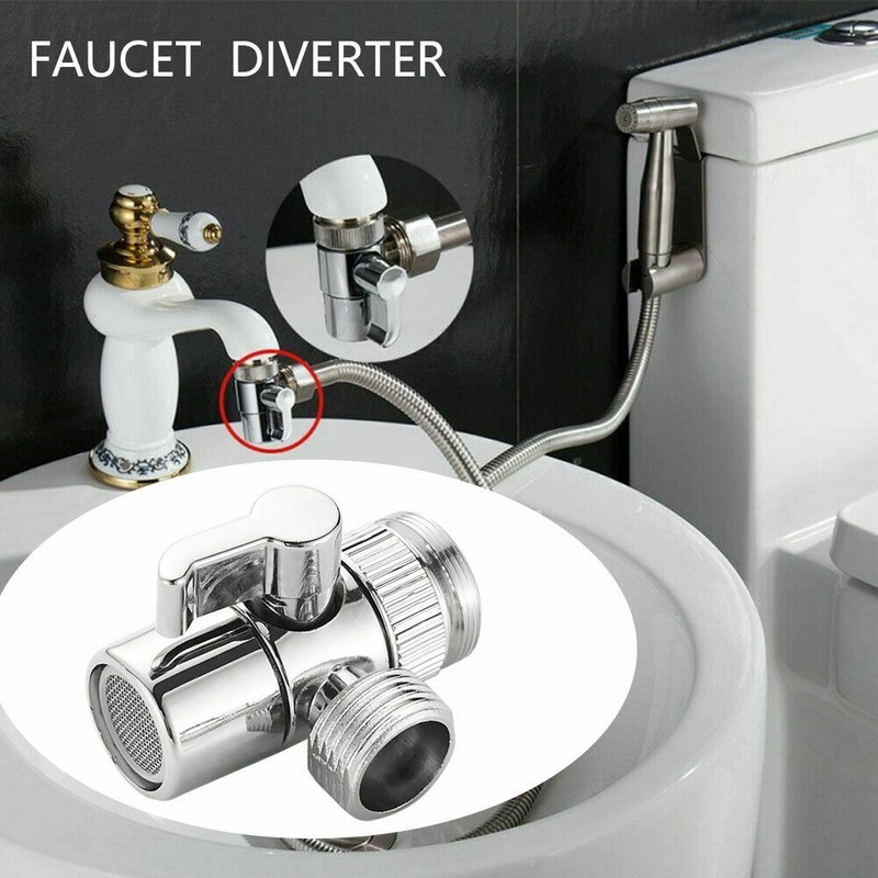 Faucet Diverter Valve Adapter Kitchen Sink To Garden M22 x M24 Hose Adapter gallery
