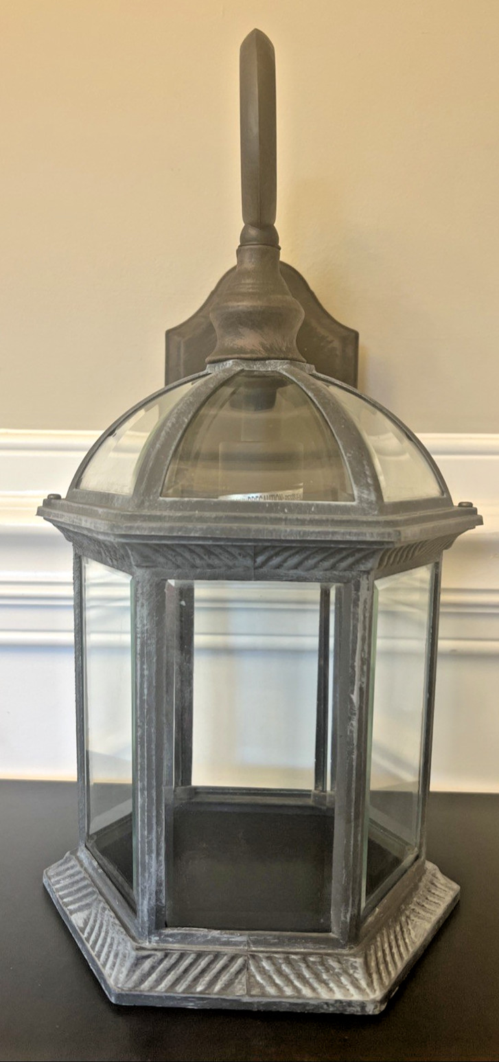 Intertek Metal Exterior Carriage Light Wall Lantern 5009759 ~ ORB Weathered Gray gallery