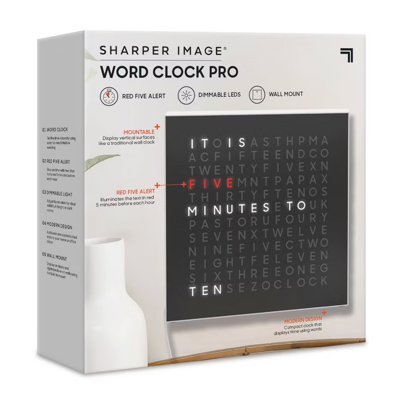 Sharper Image LED Word Clock Pro gallery