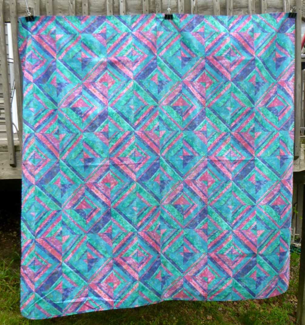 Vtg 90s Springmaid Jeweled Marble Shower Curtain Cotton Blend Fabric 69x69" gallery