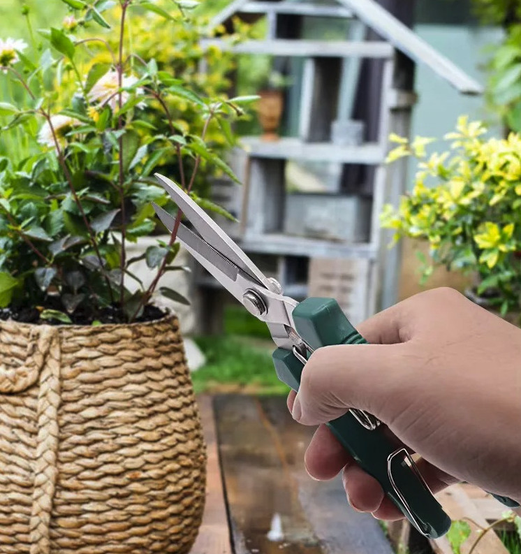 1pc Garden Pruning Shears Stainless Steel Bonsai Scissors Cutter - NEW gallery