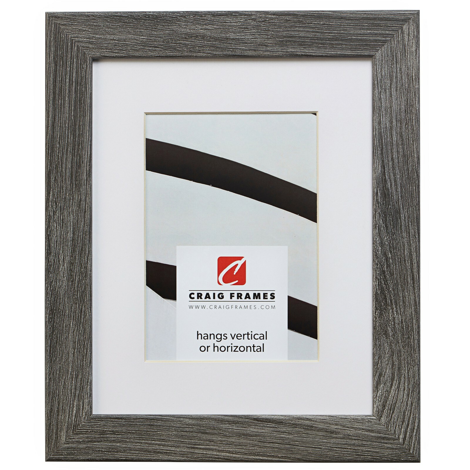 20x24 Gray Barnwood Picture Frame, White Mat with Opening for 16x20 Image gallery