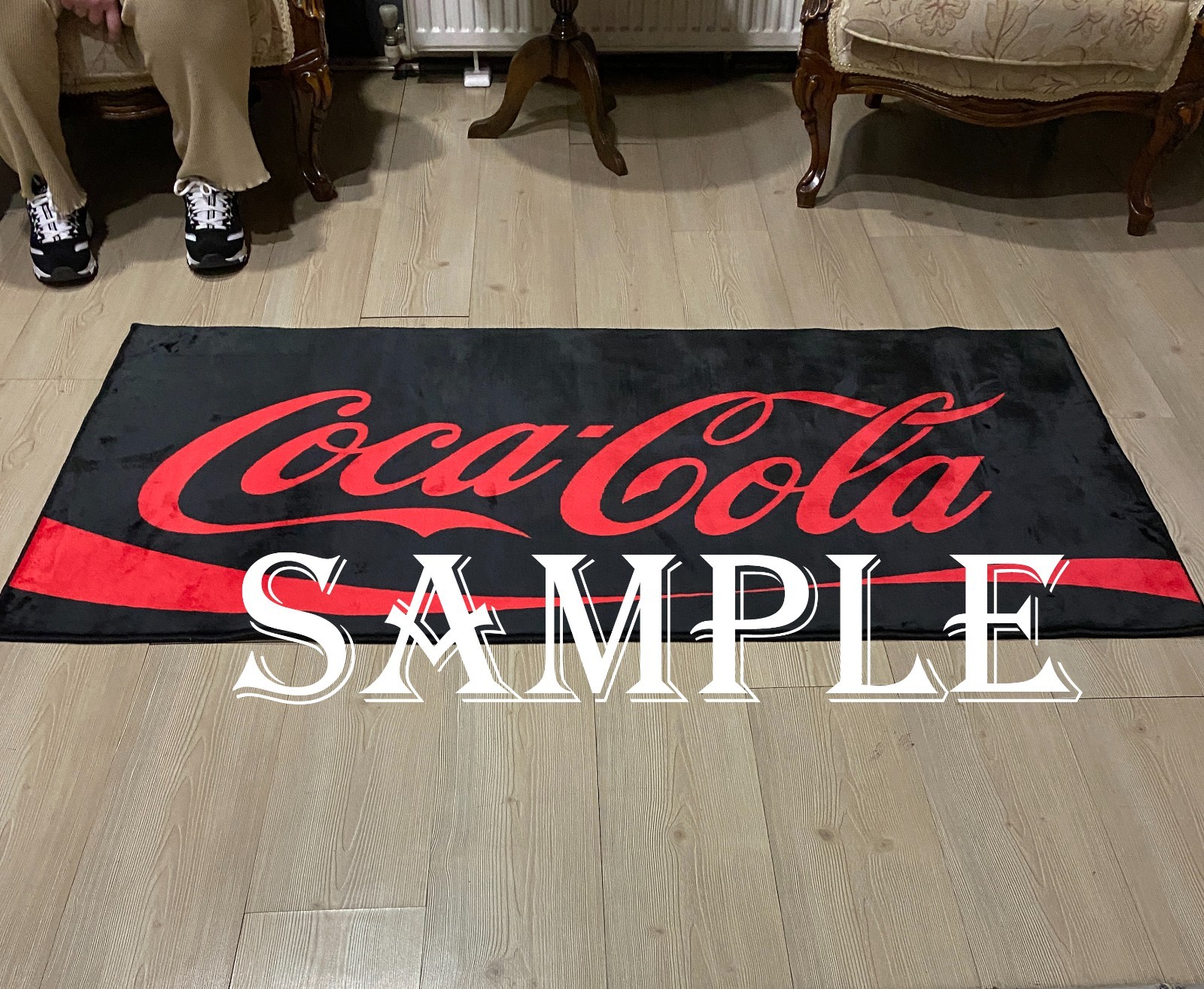 Runner rug, black and red runner rug, kitchen rug, coke rug, kitchen runner rug gallery