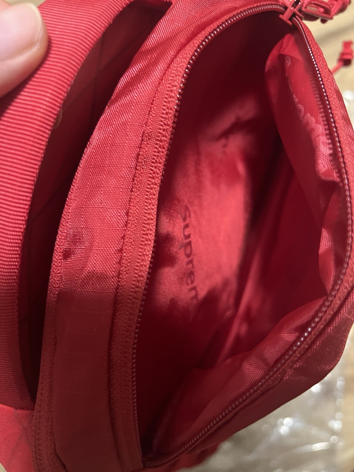 Supreme Red Backpack (FW23B4) 3