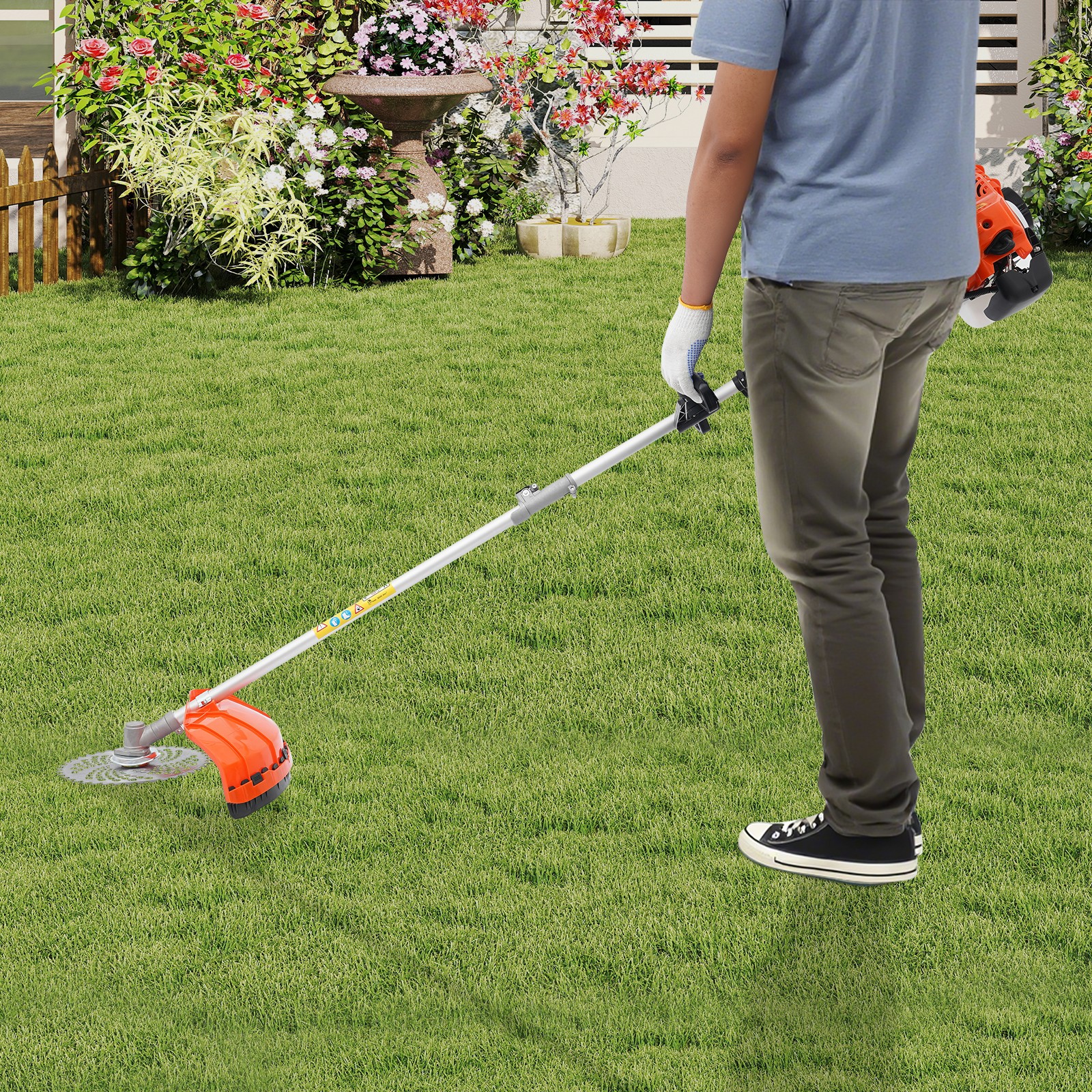 5-in-1 Multi-Functional Trimming Tool Gas Hedge Trimmer 52CC 2-Stroke Weed Eater gallery