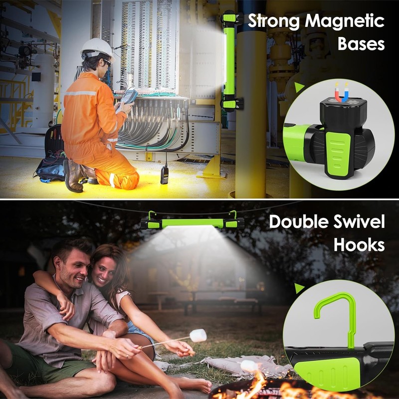 Work Light, 2500LM Bright LED Work Lights, 5200mAh Rechargeable Magnetic Underho gallery