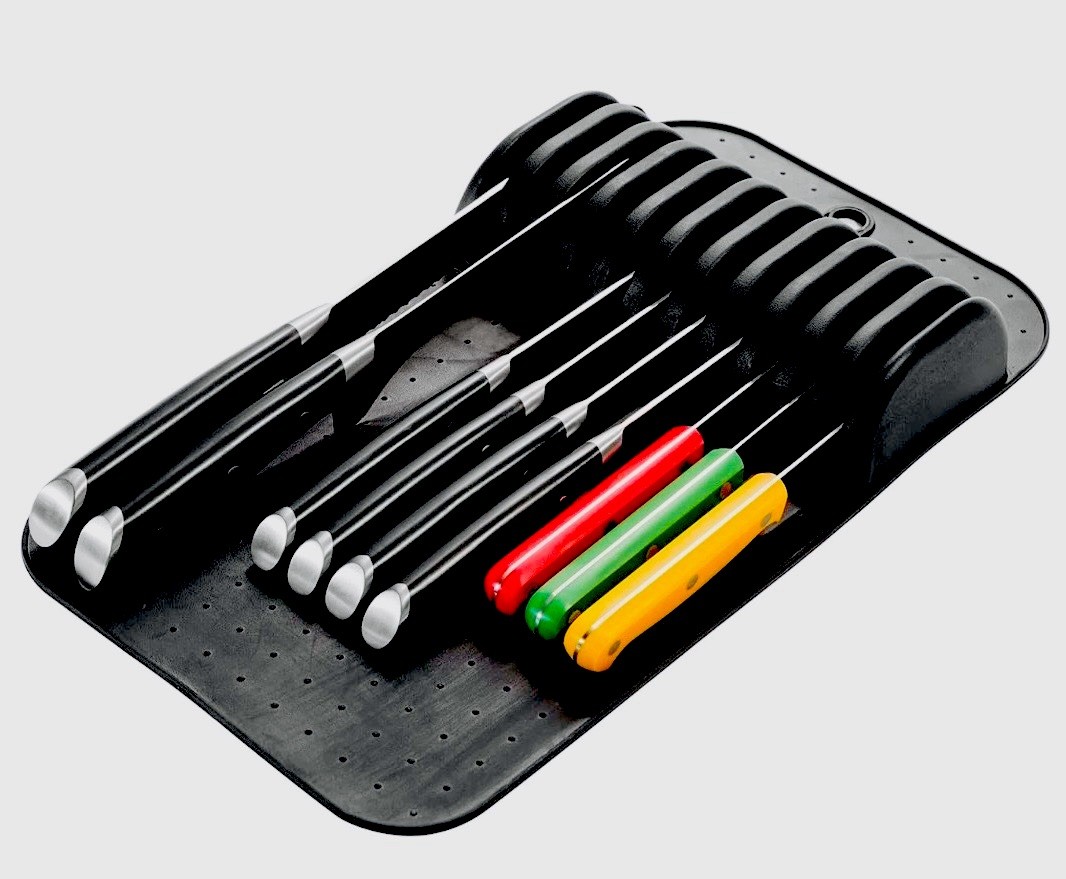 Madesmart Premium In-drawer Knife Mat -Antimicrobial Non-slip Easy to Clean -NEW gallery