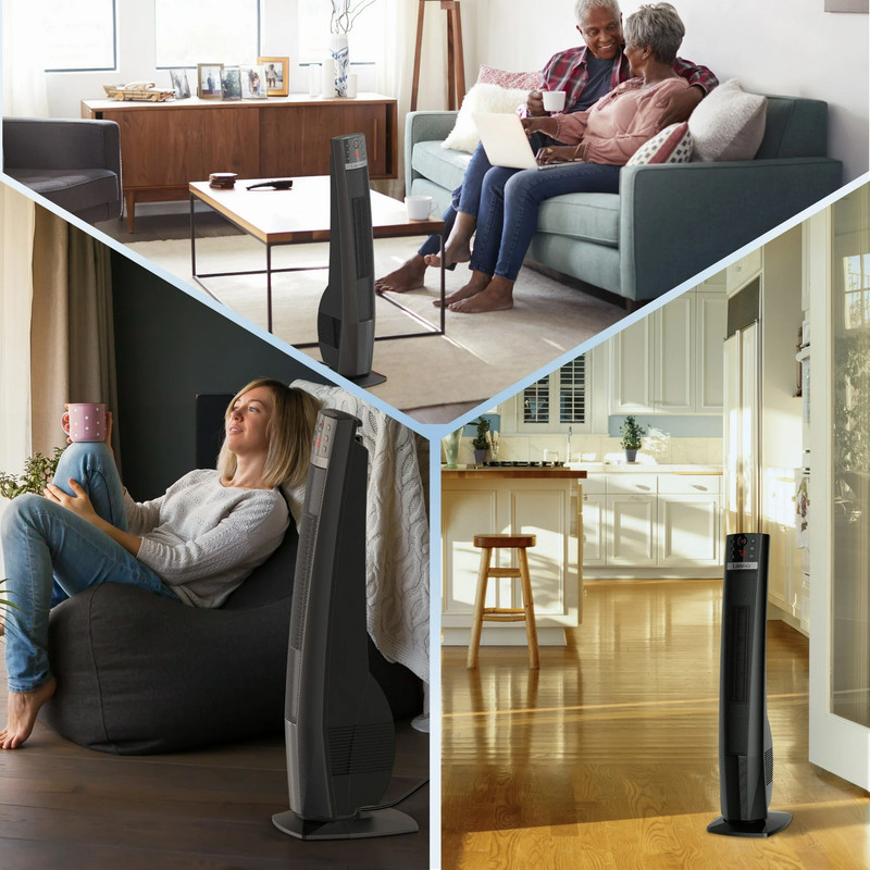 Lasko Oscillating 32" Ceramic Tower Space Heater 1500W Remote Control 8hr-Timer gallery