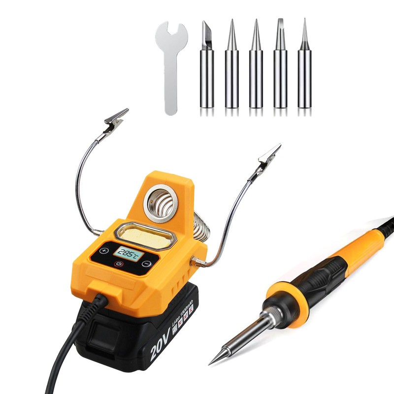 Wireless Soldering Iron Welding Tool for Dewalt 20V Max Battery Free Hands gallery