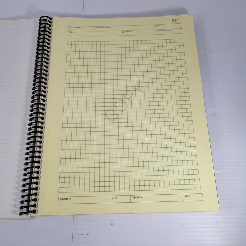 XanEdu Laboratory Notebook 50 Carbonless Set Spiral Bound Grid 9781506647166 gallery