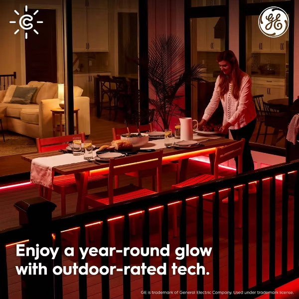 GE Cync Dynamic Effect 8' Decorative Outdoor Light String gallery