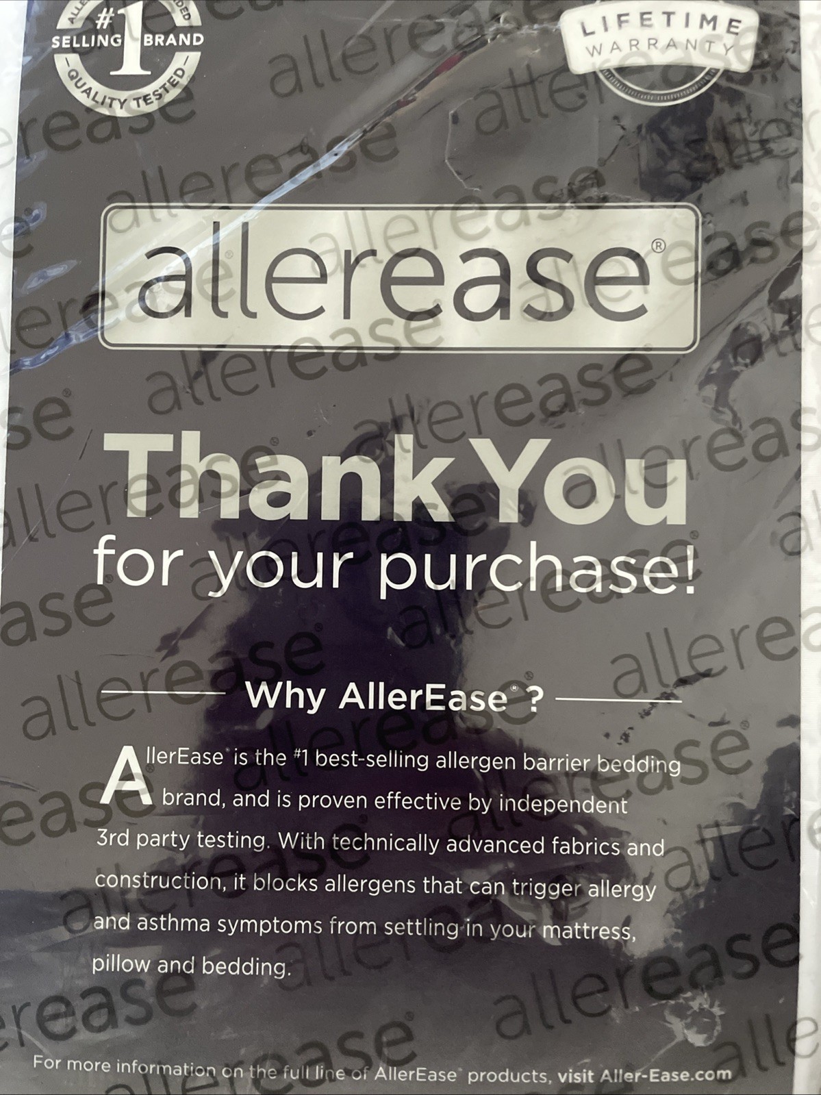 AllerEase Organic Zippered Allergy Pillow Protector Jumbo Size 2-pack gallery