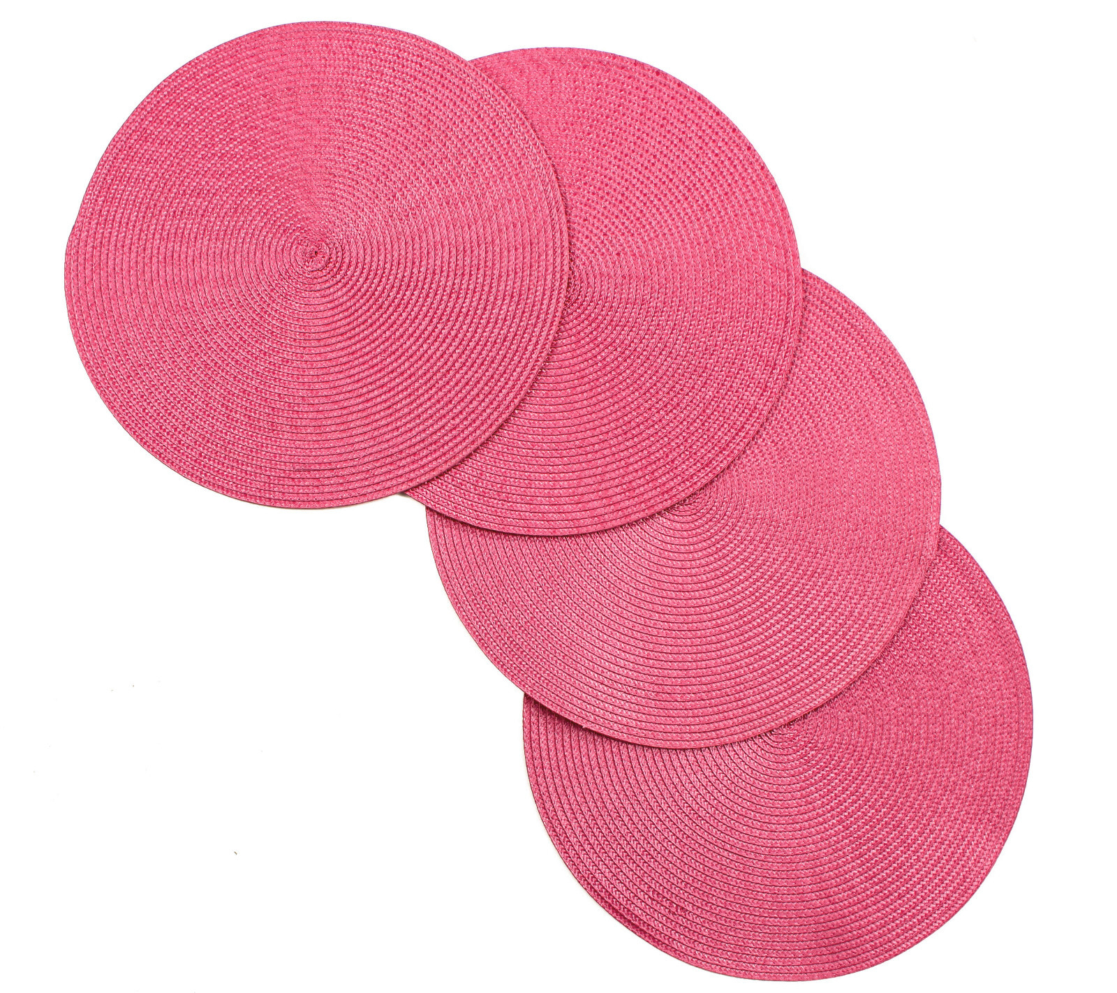 Vienna® Woven Spiral Non-Slip Table Placemats 15 Inches Round Set Of 4 gallery