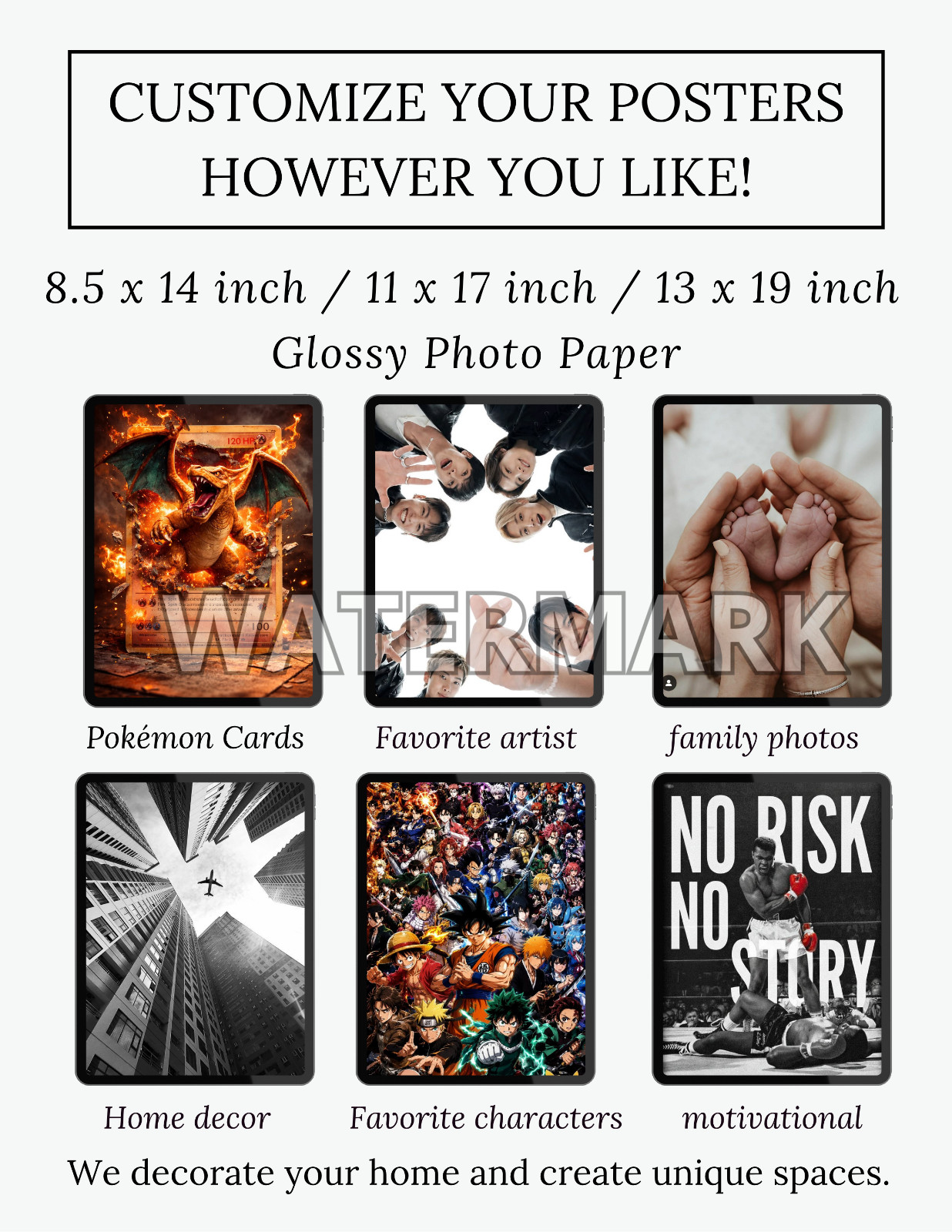 CUSTOM POSTER ON GLOSSY PHOTO PAPER PREMIUM gallery