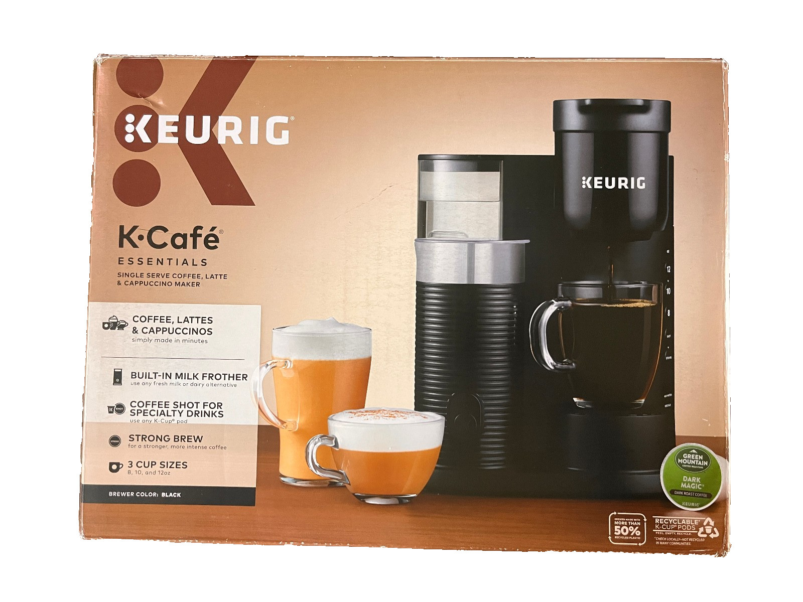 Keurig K Cafe Essentials Coffee Latte Cappuccino Maker Black gallery