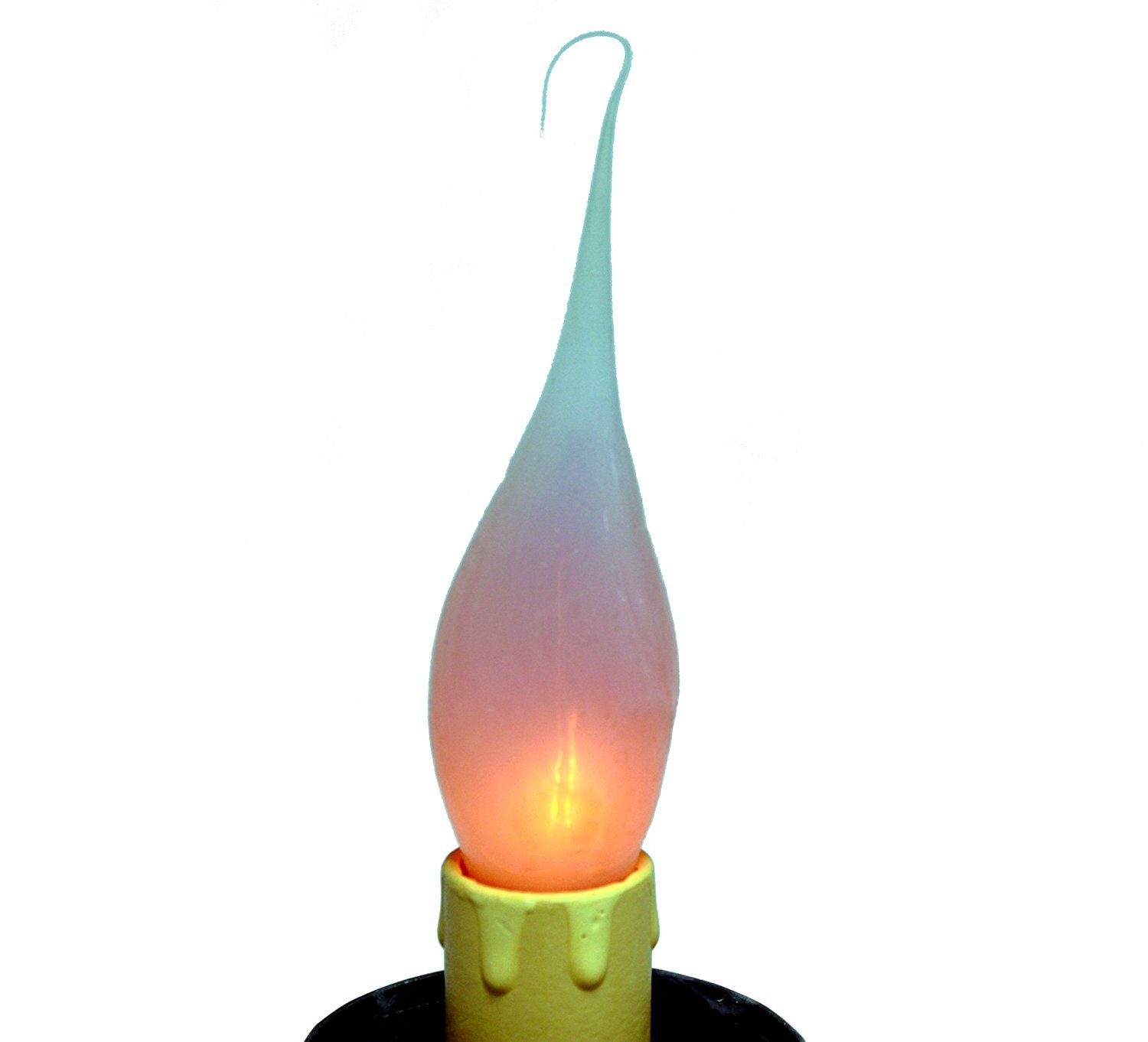 Silicone Dipped Flickering Flame Bulb, Country Candle Lamp Style, Pack of 6 gallery